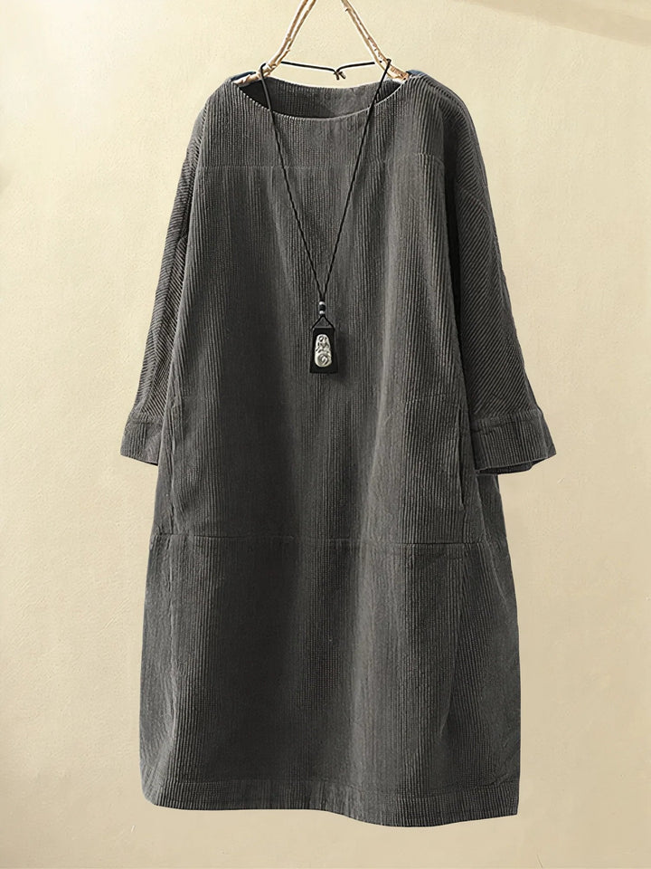 Velvra™ - Bequeme Vintage Cord-Tunika