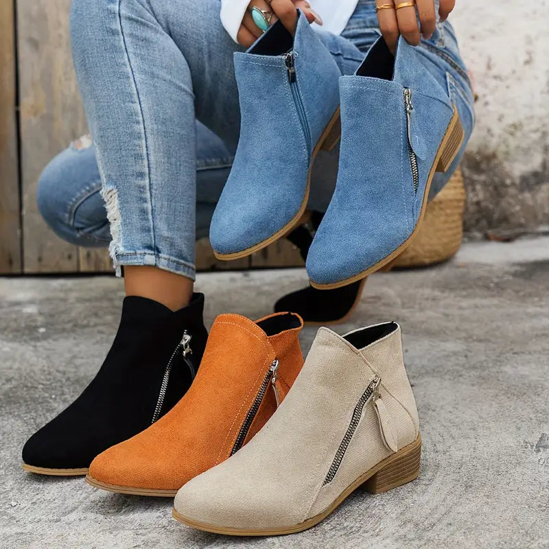 Sommerfeld™ | Stylische Wildlederstiefel mit Absatz