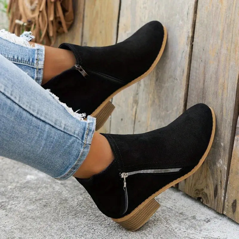 Sommerfeld™ | Stylische Wildlederstiefel mit Absatz