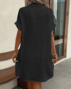 Luz™ - Komfortables Hemdkleid mit Knopfdetails