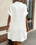 Luz™ - Komfortables Hemdkleid mit Knopfdetails
