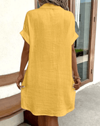 Luz™ - Komfortables Hemdkleid mit Knopfdetails
