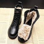 Sommerfeld™ | Stilvolle schwarze Leder-Winterstiefel