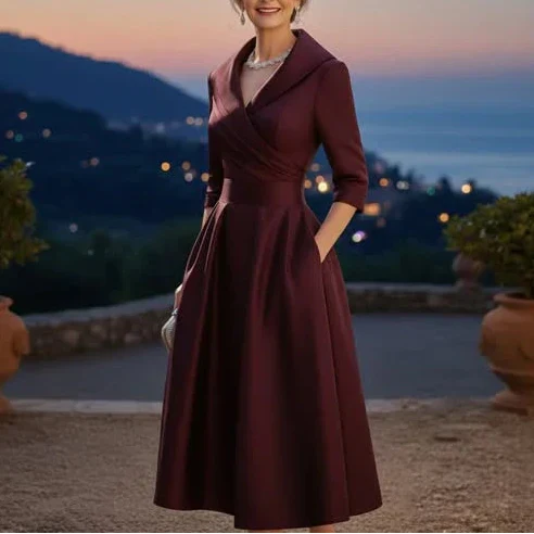 Lea™ - Elegantes Midikleid mit Subtiler Eleganz