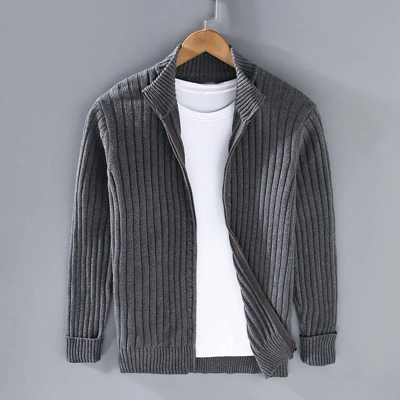 Ruben™ | Legere Zip-Up Strickjacke