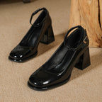 Sommerfeld™ | Patent Leather Strappy Pumps