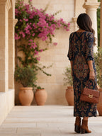 Savenora | Langes Ethno-Kleid mit Bohemian-Print