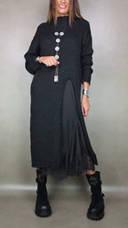 Artone™ - Stilvolles Zweiteiliges Set: Langer Pullover mit passendem Kleid