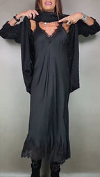 Artone™ - Stilvolles Zweiteiliges Set: Langer Pullover mit passendem Kleid