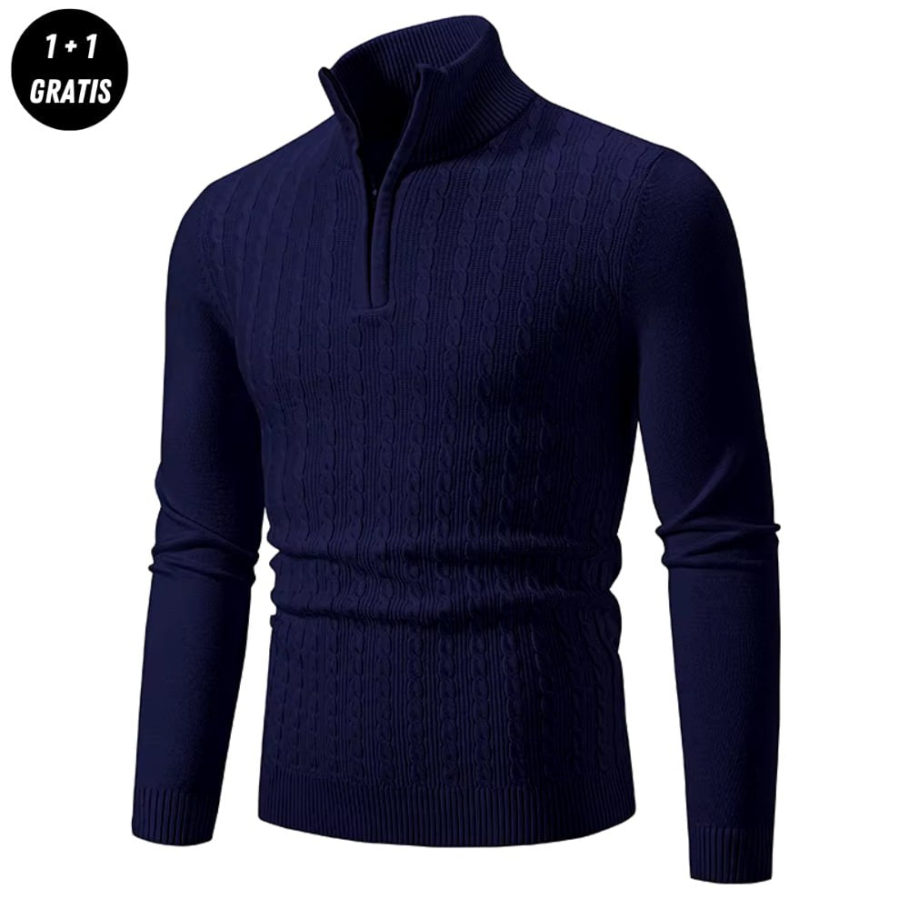 Sommerfeld™ | Eleganter Herren Zip-Up Pullover