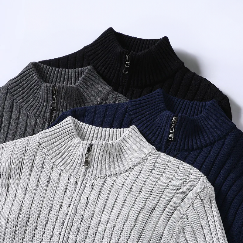 Ruben™ | Legere Zip-Up Strickjacke