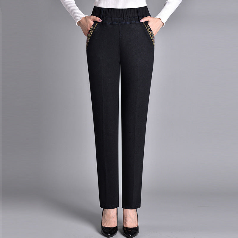 Savenora | Damenjeans mit flexiblem Bund und praktischen Seitentaschen