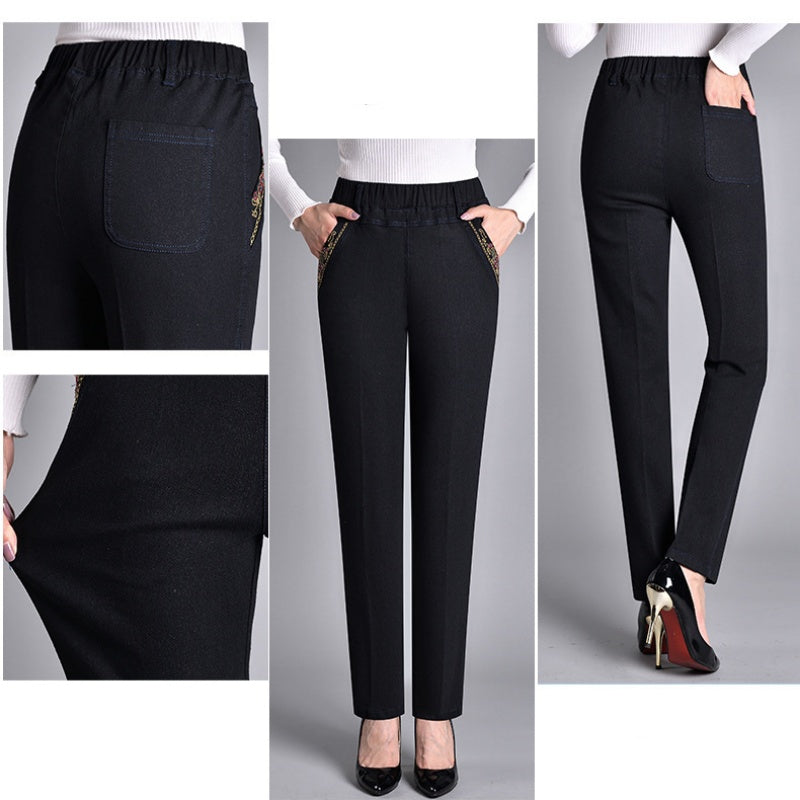 Savenora | Damenjeans mit flexiblem Bund und praktischen Seitentaschen
