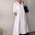 Willia™ – Elegantes V-Ausschnitt-Kleid für ultimativen Komfort
