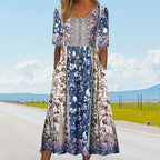 Sandra™ – Stilvolles Boho-Kleid mit Print für Damen