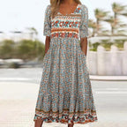 Sandra™ – Stilvolles Boho-Kleid mit Print für Damen
