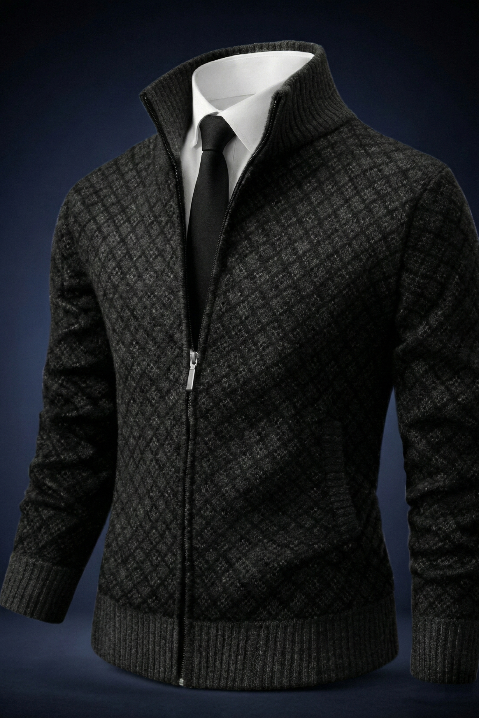 Savenora | Elegante Casual Strickjacke mit Reißverschluss