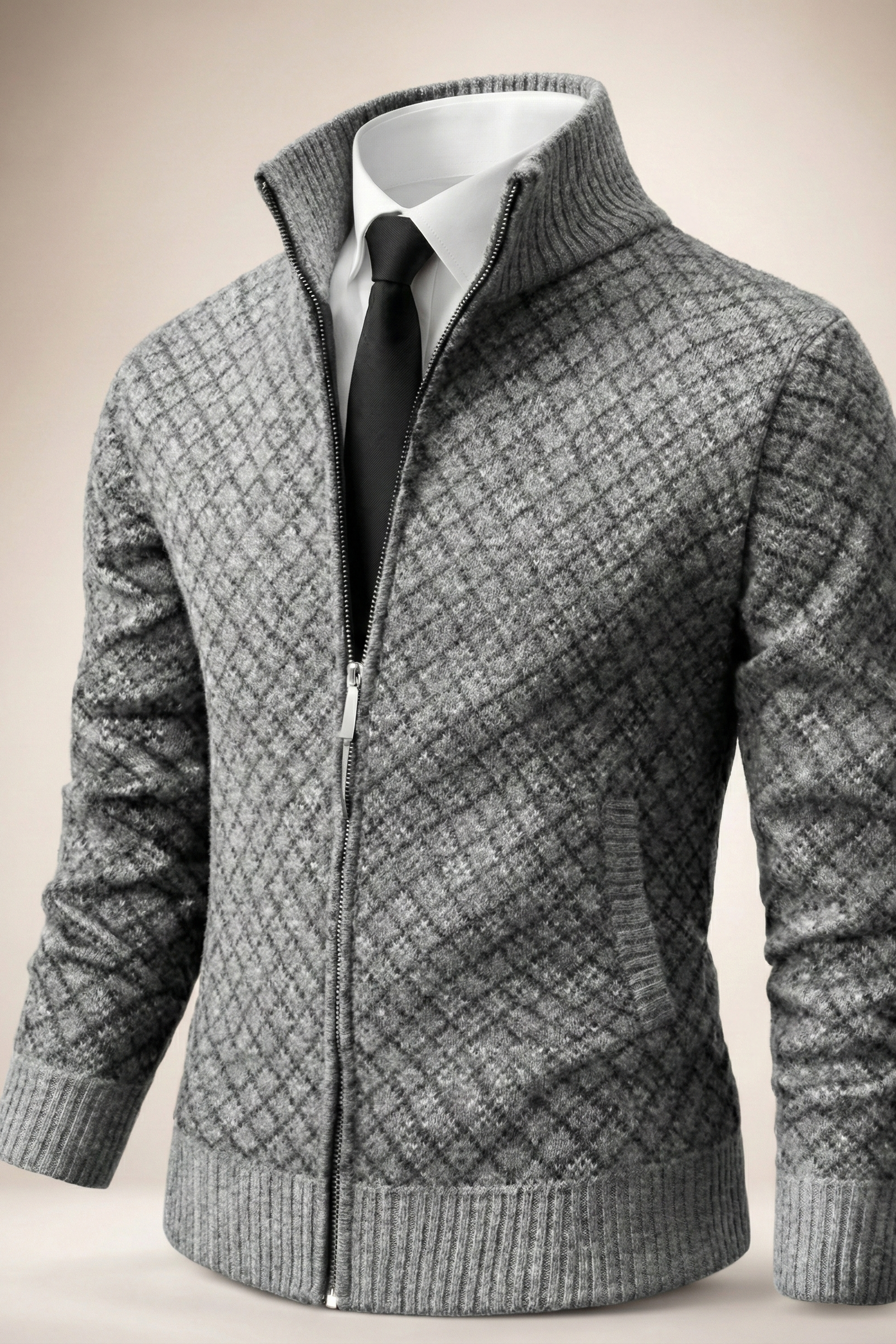 Savenora | Elegante Casual Strickjacke mit Reißverschluss