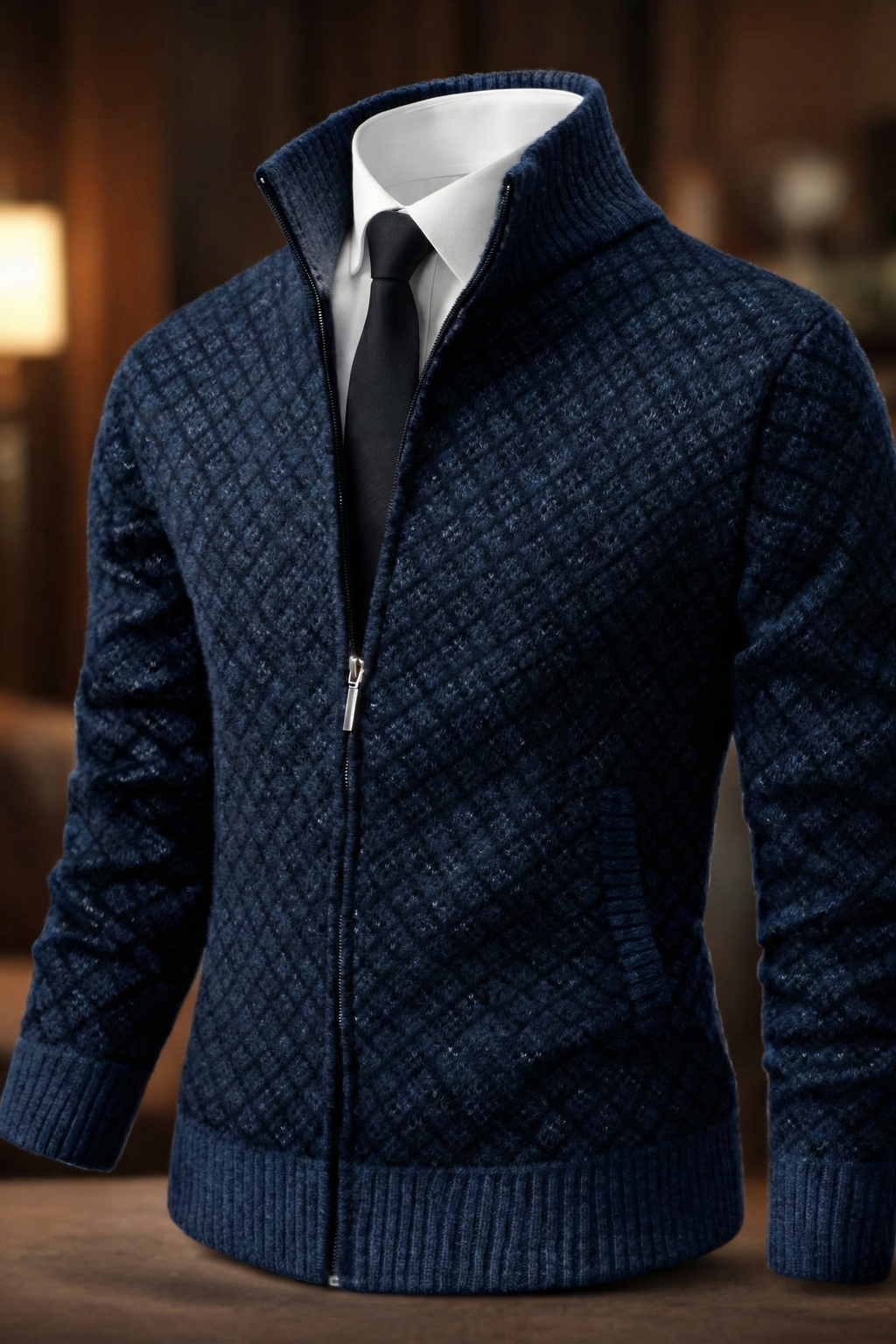 Savenora | Elegante Casual Strickjacke mit Reißverschluss